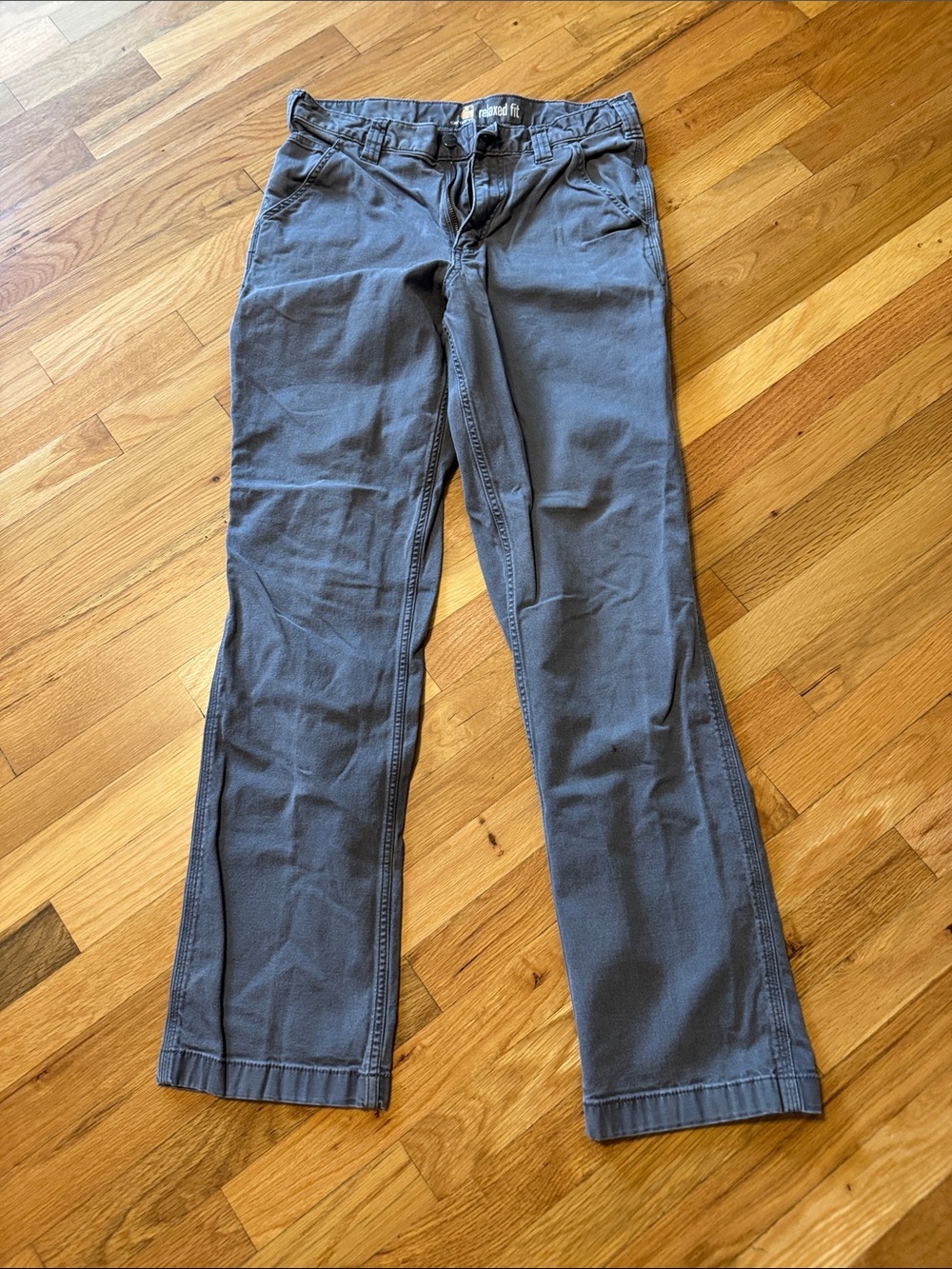 Carhartt Men's Slate Gray Straight-Leg Chinos